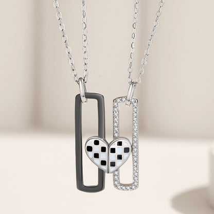 Magnetic Hearts Promise Necklaces Set for 2