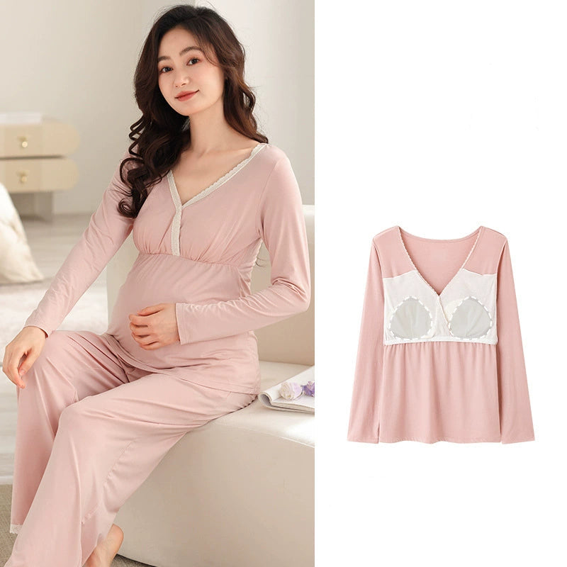 V-Neck Maternity Sleepwear