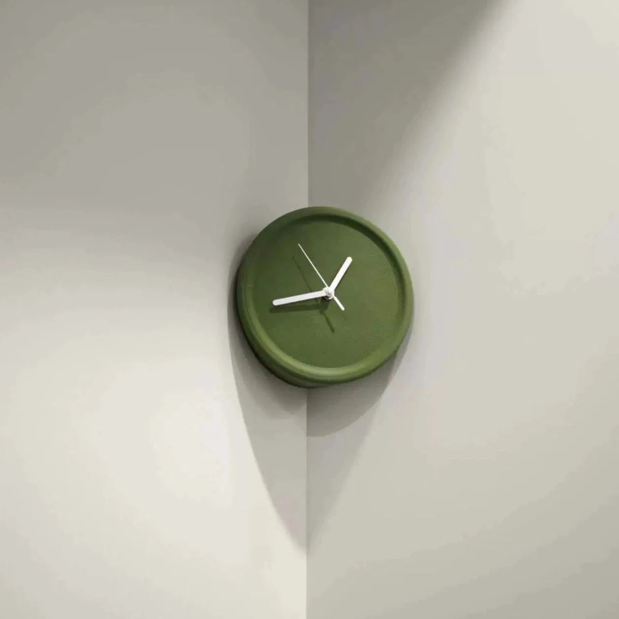 Minimalistic Nordic Analog Silent Wall Corner Clock