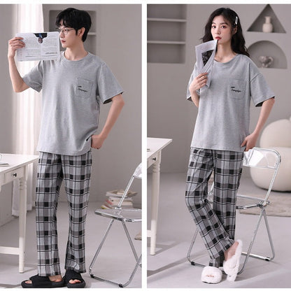 Soft Pajamas Matching Sleepwear Set for Couples