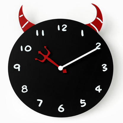 Cute Devil Decorative Silent Wall Clock