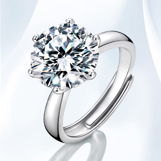 5 Carats Moissanite Solitaire Diamond Ring for Her