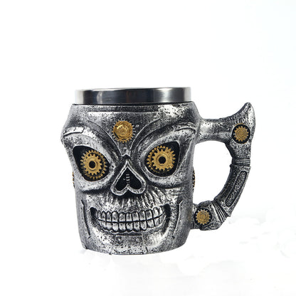 Skull Coffee Cup Steel Mug