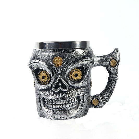 Skull Coffee Cup Steel Mug