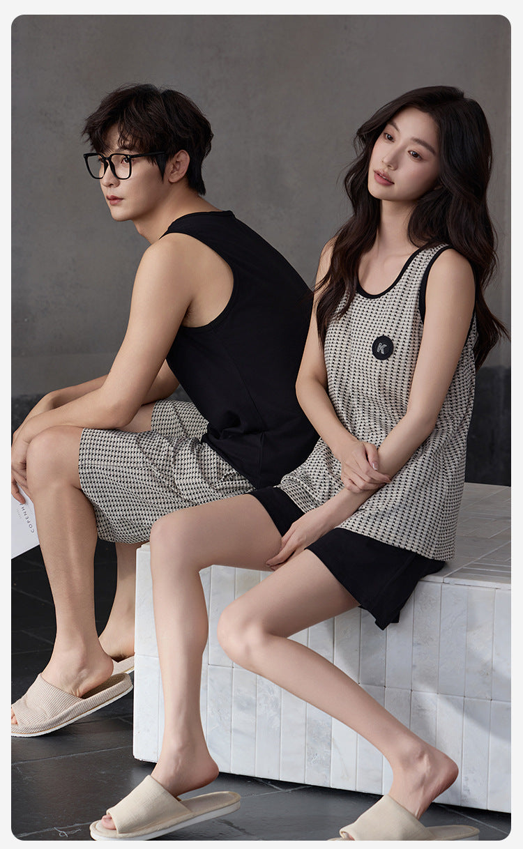Soft Modal Couple PJs - Sleeveless Summer Set