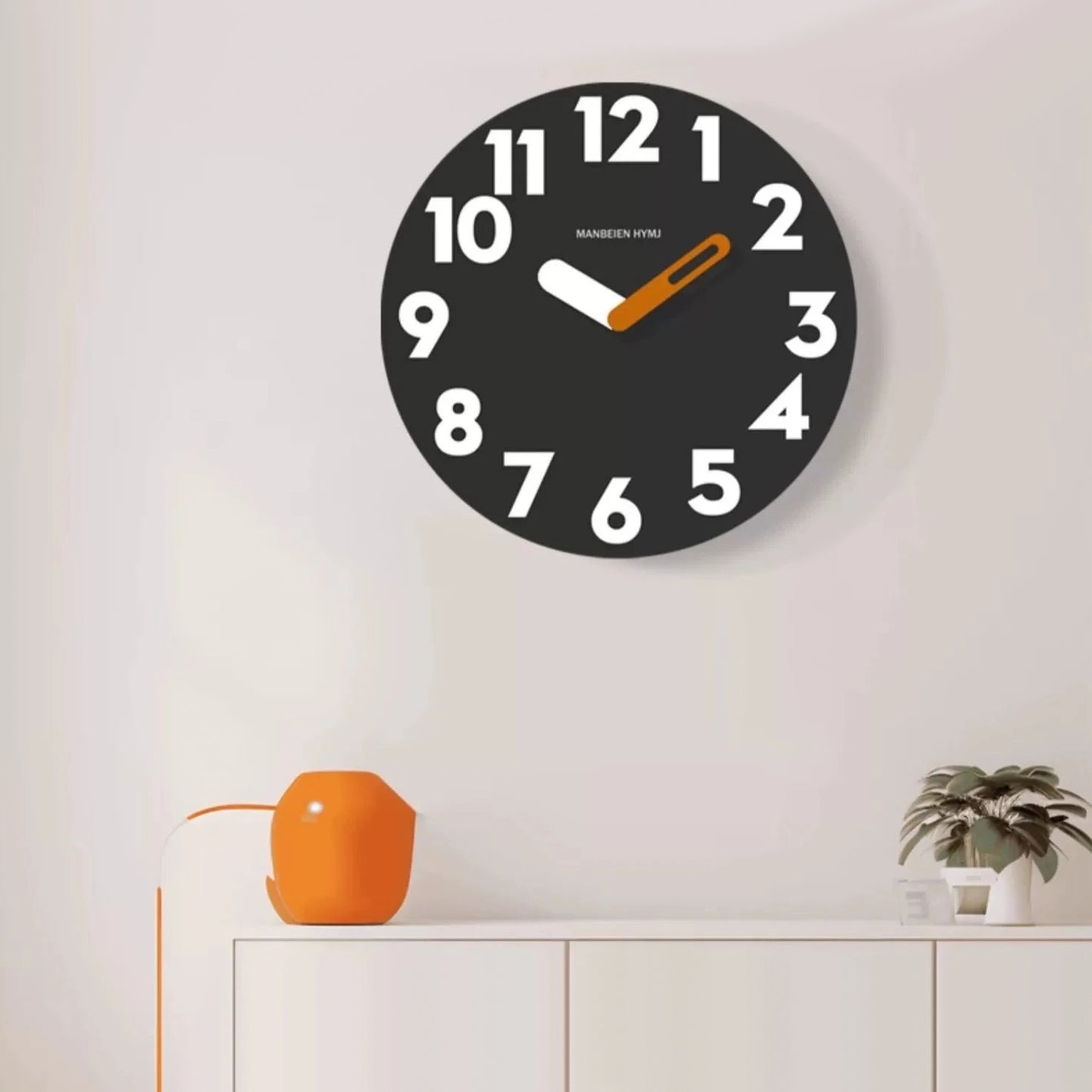 Big Numbers Modern Analog Silent Wall Clock