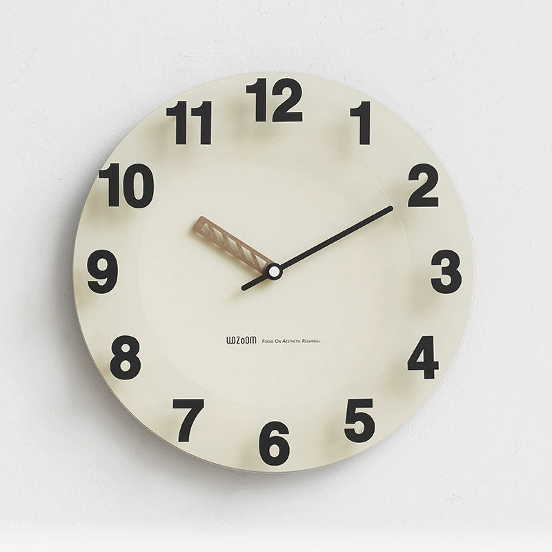 Monochrome Bold Minimalist Silent Wall Clock