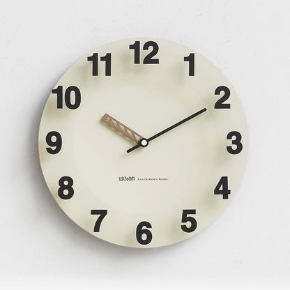 Monochrome Bold Minimalist Silent Wall Clock
