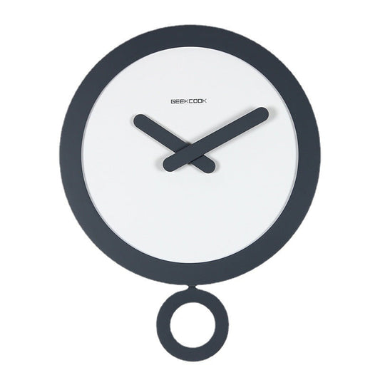 Modern Minimalist Pendulum Silent Wall Clock (13.8")