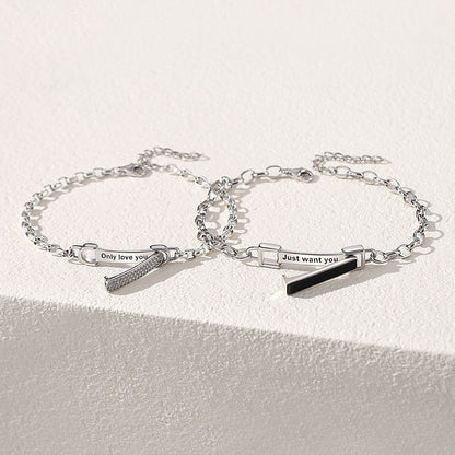 Secret Message Couple Bracelets Set for 2