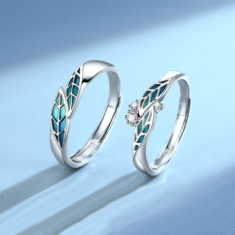 Forest Theme Romantic Rings for Couples