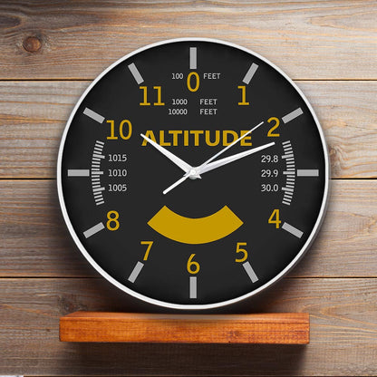 Wall Decoration Silent Clock Gift for Pilot