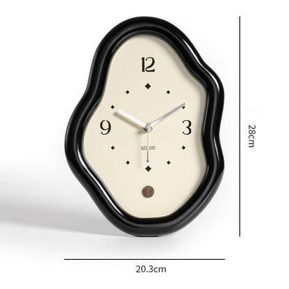 Modern Distorted Silent Table Clock