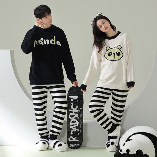 Matching Pandas Warm Fleece Pajamas Set - Ultra Soft