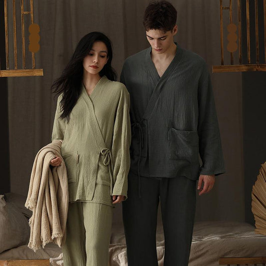 100% Pure Cotton Modern Couples Pajamas Set