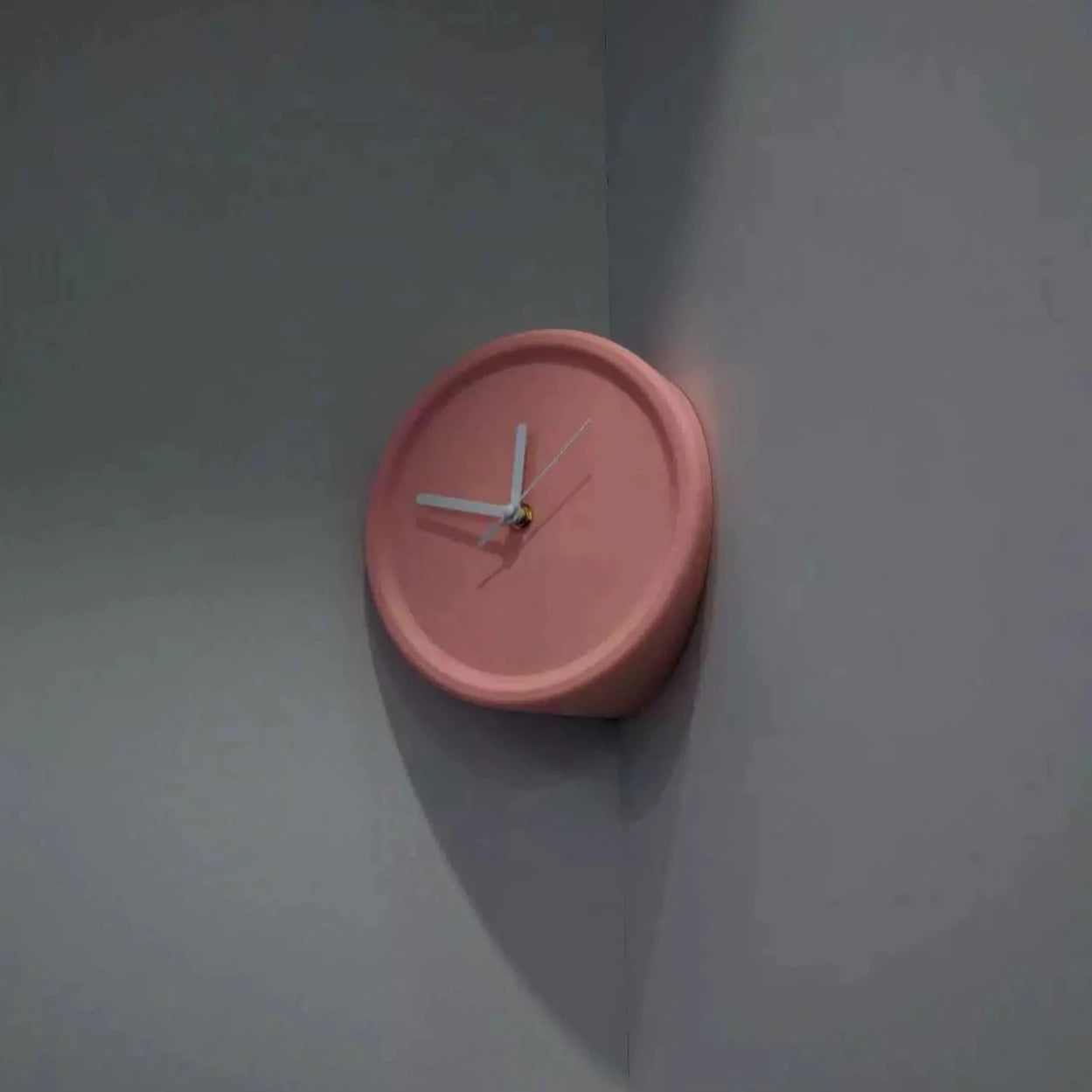 Minimalistic Nordic Analog Silent Wall Corner Clock