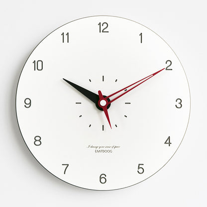 Minimalist Analog Silent White Wall Clock