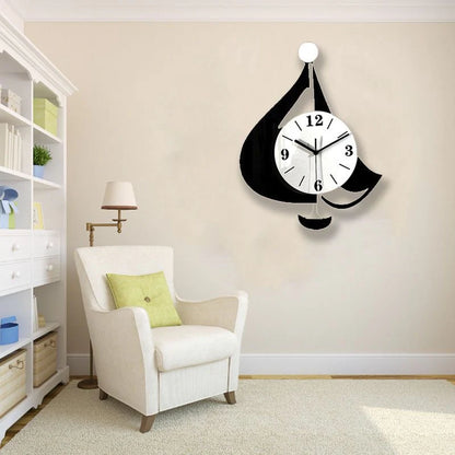 Silent Wall Clock – Sailboat Pendulum, 30 cm Nautical