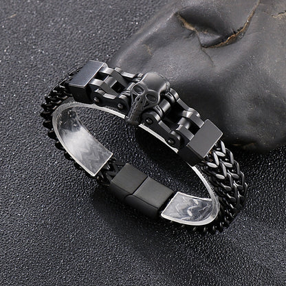 Custom Skull Hiphop Mens Fashion Bracelet 22cm