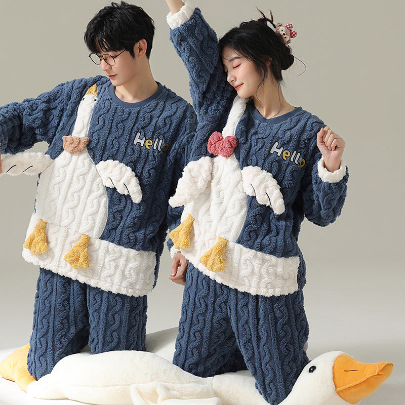 Matching Winter Pajamas Set for Couples