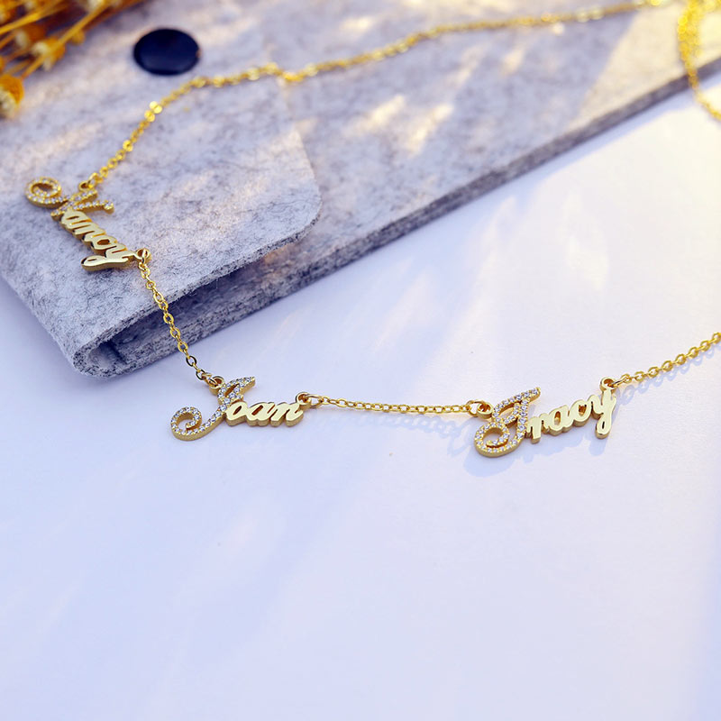 Custom Multiple Names Necklace Birthday Gift