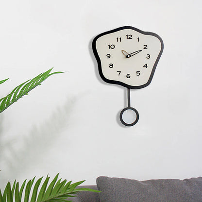 Odd Shaped Swinging Silent Pendulum Clock (26 × 30 cm)
