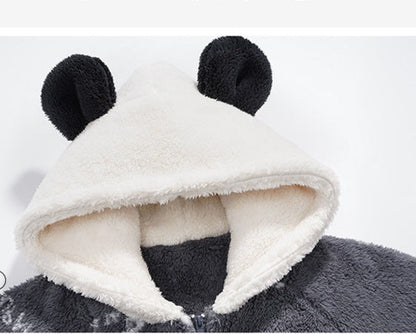 Panda Matching Hoodie Pajamas Set for Couples