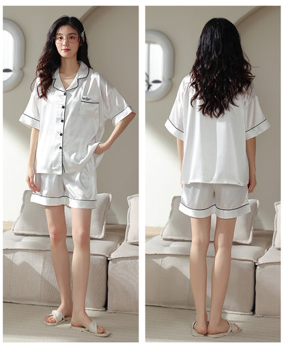 Button Up Summer Pajama Set for Women