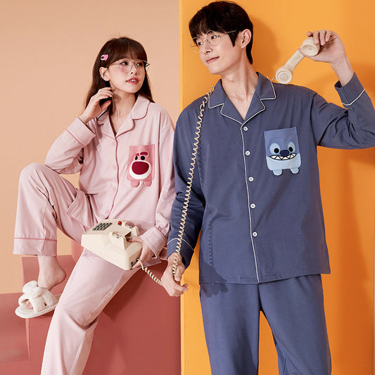 His and Hers Matching Devil Pyjamas Set 100% Cotton