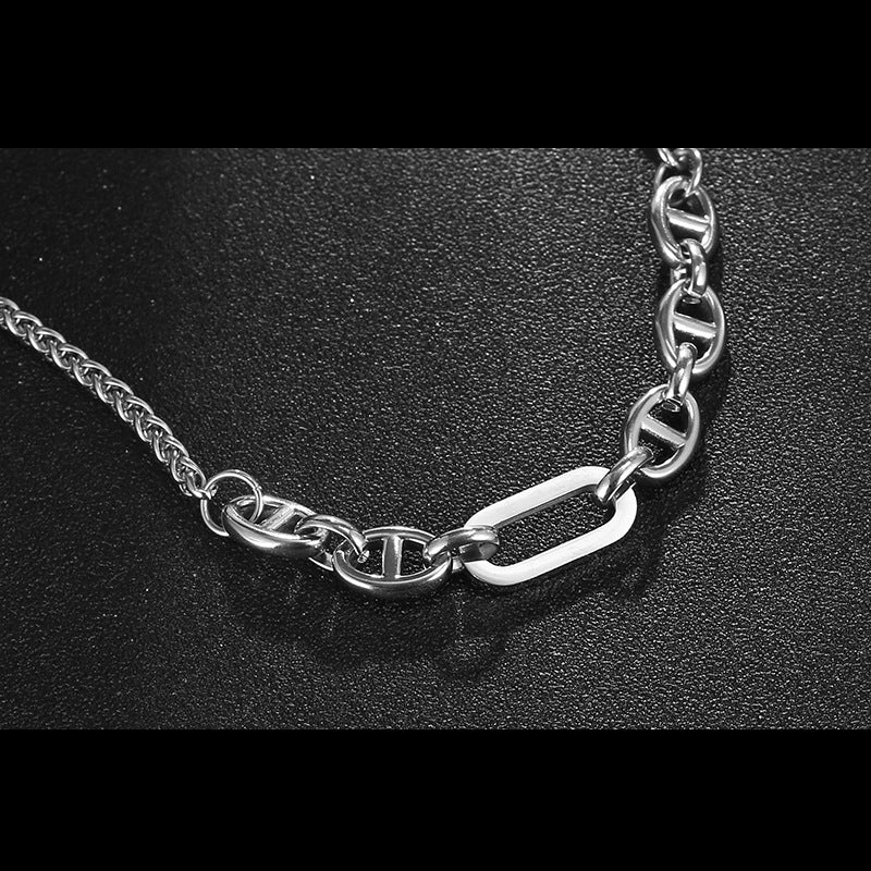Custom Engravable Link Chain Choker Gift for Men