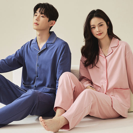 Matching Cotton Pajamas Set for Couples