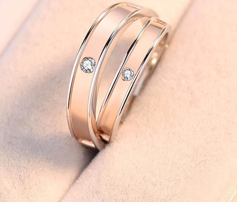 Engraved Matching Wedding Bands for a Couple