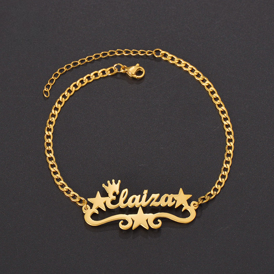 Stars Custom Name Bracelet