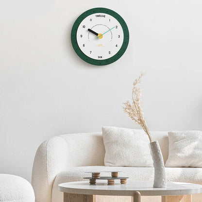 Round Minimalist Silent Wall Clock – Large, Non-Ticking
