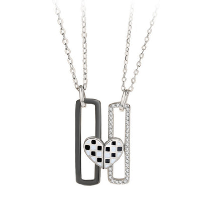 Magnetic Hearts Promise Necklaces Set for 2