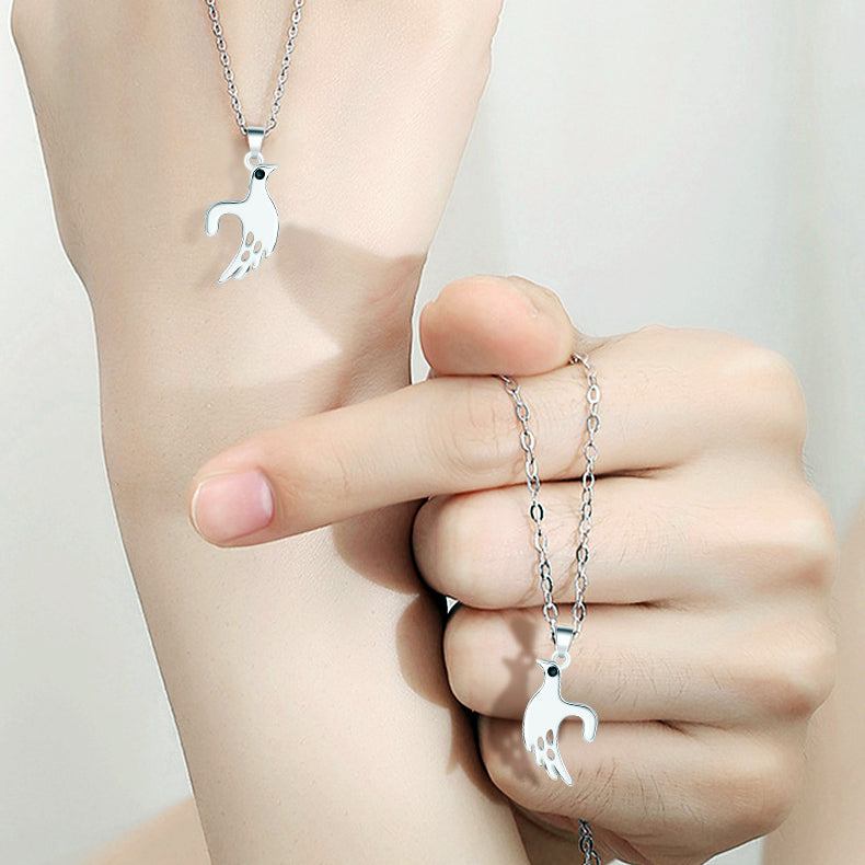 Magnetic Love Birds Matching Necklaces for Couples