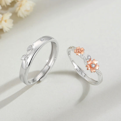 Custom 2 Pcs Set of Promise Rings for Couples