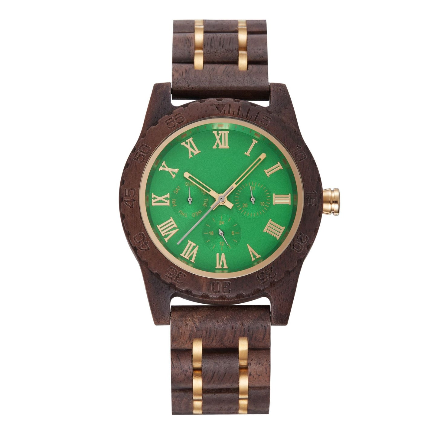 Customized Wooden Mens Analog Watch