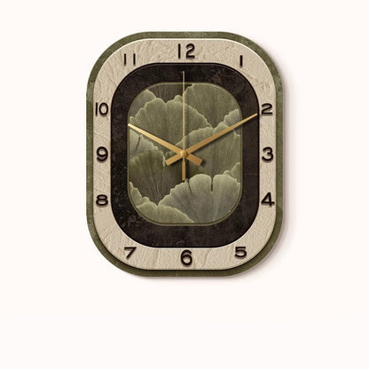Art Deco Floral Silent Wall Clock – Mirror Acrylic