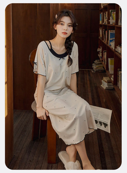 2-Piece Long Nightwear Set 100% Organic Cotton