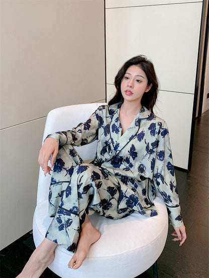 Elegant Floral Pajama Set for Women - Gullei