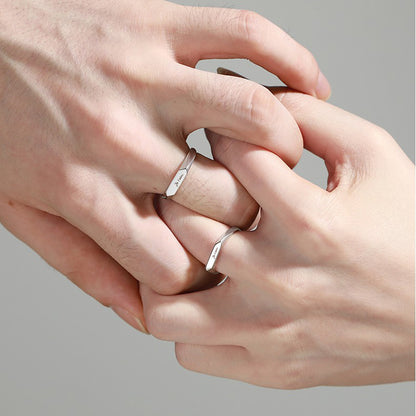 Je Taime Matching Wedding Bands for Two