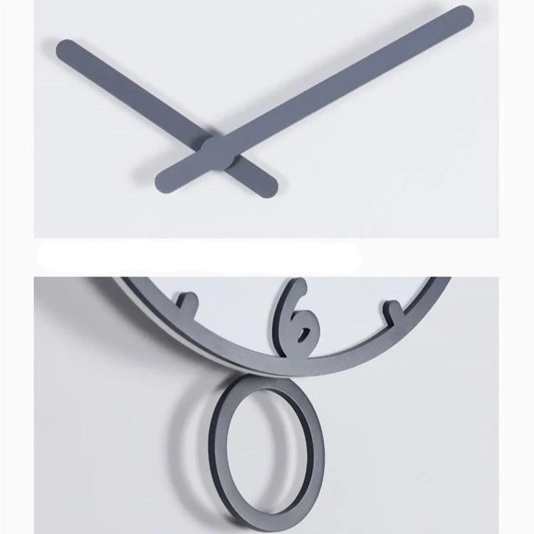 Nordic Ring-Pendulum Silent Wall Clock (13.8")
