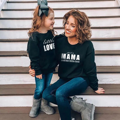 Mom and Daughter Pullover Long-sleeved Sweatshirts