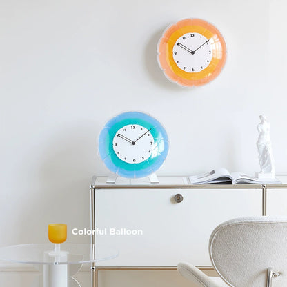Gullei Artistic Silent Wall Clock - Eco-Friendly, Colorful Design