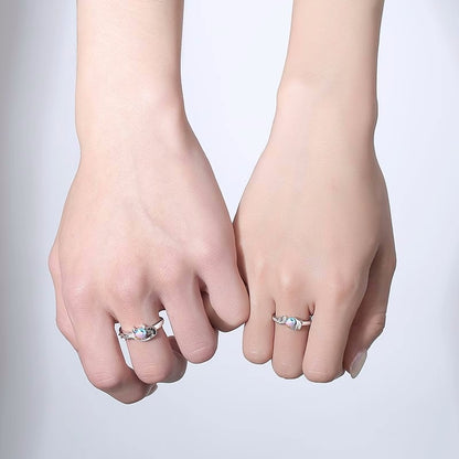 Angel and Devil Promise Rings for Girlfriend and Boyfriend