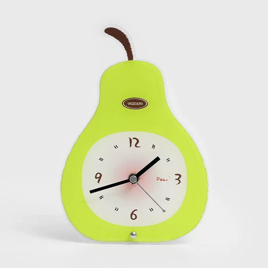 Silent Pear Acrylic Desk Clock