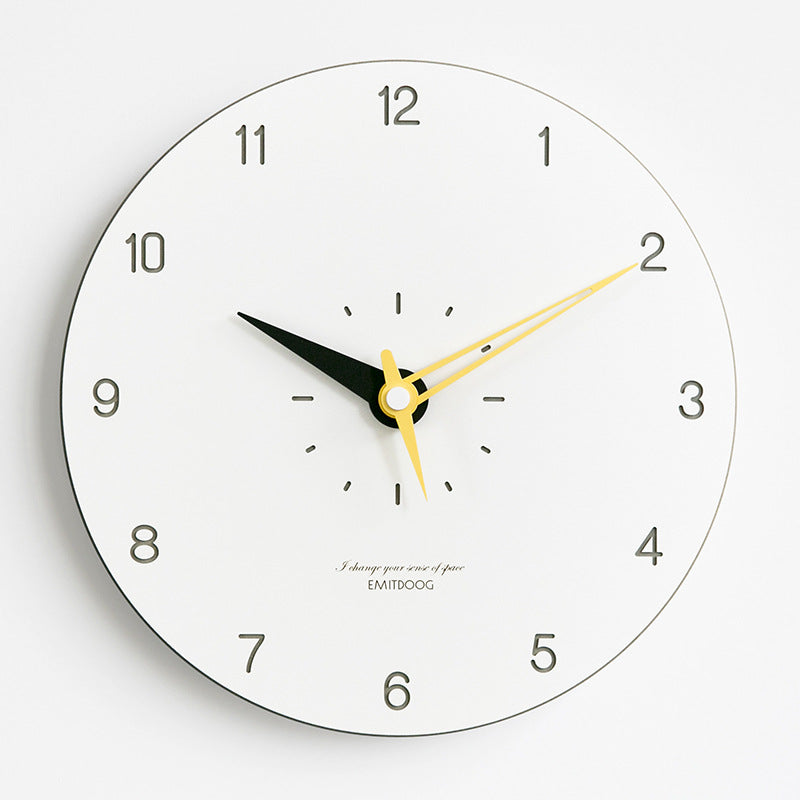 Minimalist Analog Silent White Wall Clock