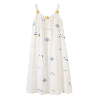 Coordinated Panda Nightgown & Shorts Couple's Set
