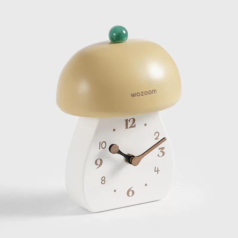 Artistic Mushroom Silent Table Clock